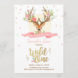 Vild en rosa för guld för skogsmark för inbjudningar