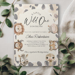 Vild en Safari Baby Shower-inbjudan Inbjudningar