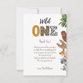 Vild En safari-barndusch-raffel Tack Kort