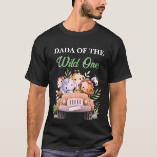 Vild en Safari Djur Födelsedag SVART T Shirt