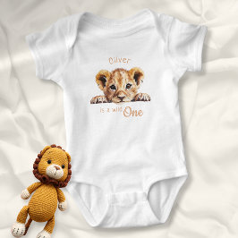 Vild en söt baby lejon Personlig T Shirt