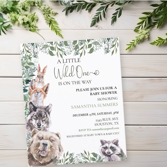 Vild Ett Baby Shower Skogsdjur (Skapare uppladdad)