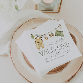 Vild ett | Boho Safari Baby Shower Pappersservett