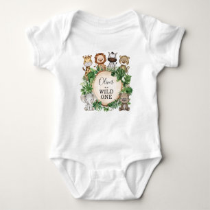 Vild Ett Boy Birthday Jungle Safari Animals T Shirt