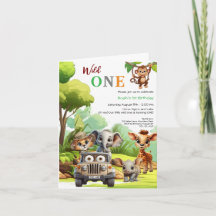 Vild Ett Cute Jungle Animal Barns första födelseda