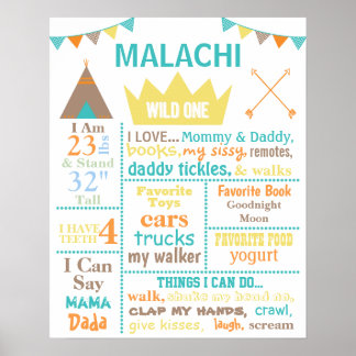 Vild Ett födelsedagstecken Poster