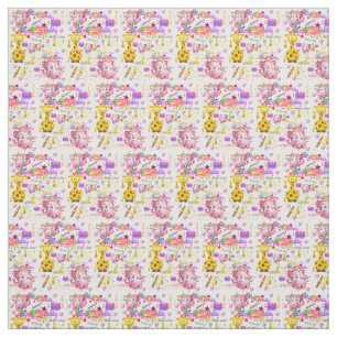 Vild ett första födelsedag Baby Fabric Tyg