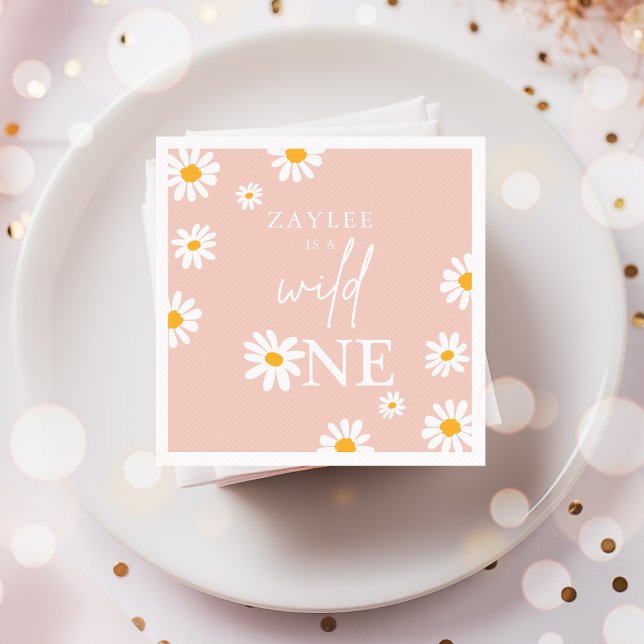 Vild Ett första födelsedag Party Bohemian Groovy D Pappersservett (Skapare uppladdad)