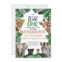 Vild ett första födelsedag Safari