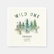 Vild Ett första födelsedag Skogsmark Vattenfärg