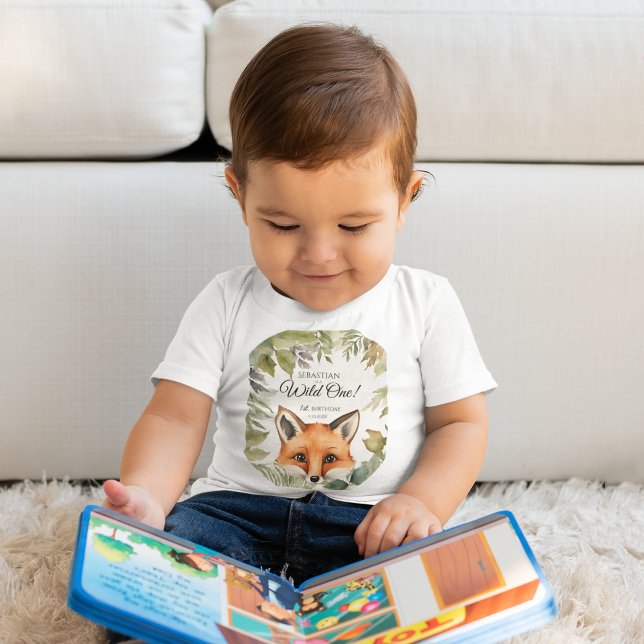 Vild ett första födelsedag Skogsräv T Shirt (Skapare uppladdad)