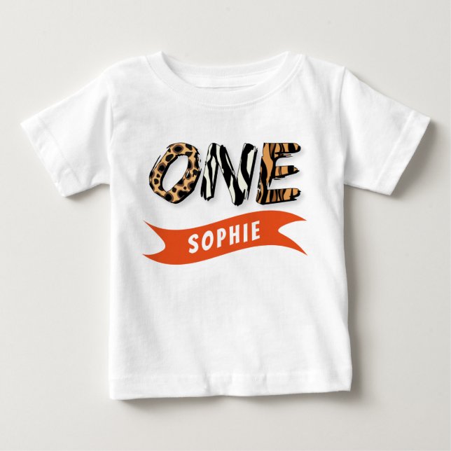 Vild ett första födelsedag t shirt (Framsida)