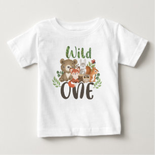 Vild Ett första födelsedagsträdsdjur T-shirt