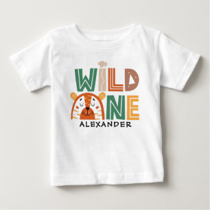 Vild Ett gemensamt tema 1:a födelsedag T Shirt
