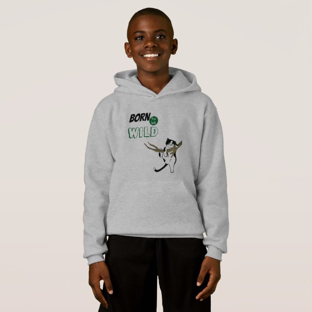 Vild ett horn som ska vara Vild katt vid Träd T Shirt (Hel framsida)