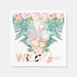 Vild ett jungeldjur pappersservett