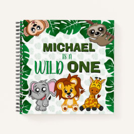 Vild Ett jungle Safari Animal First Birthday Guest