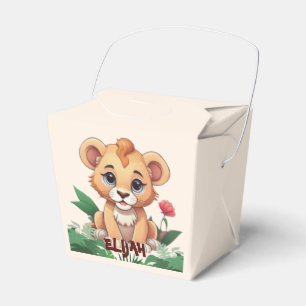 Vild ett Lejont jungeltema för Cute Presentaskar