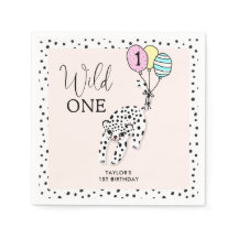 Vild ett | Leopard Balloon Girl's 1st Birthday
