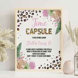 Vild ett leopard Skriv ut fjälltid Kapseltecken Poster