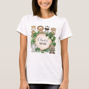 Vild Ett Mamma för djur av typen Jungle Safari 1:a T Shirt