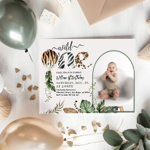 Vild ett modernt foto 1:a födelsedag