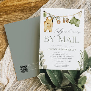 Vild ett   Neutralt Boho Safari Baby Shower by Mai Inbjudningar
