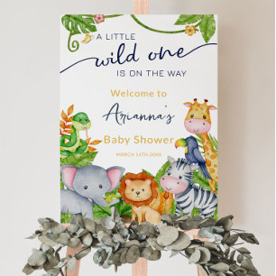 Vild ett på hur Zoo Jungle Baby Shower (Zoo Jungle Poster
