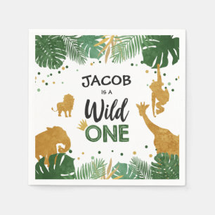 Vild Ett Pappert ungdjur i Napkins Zoo Vild Pappersservett