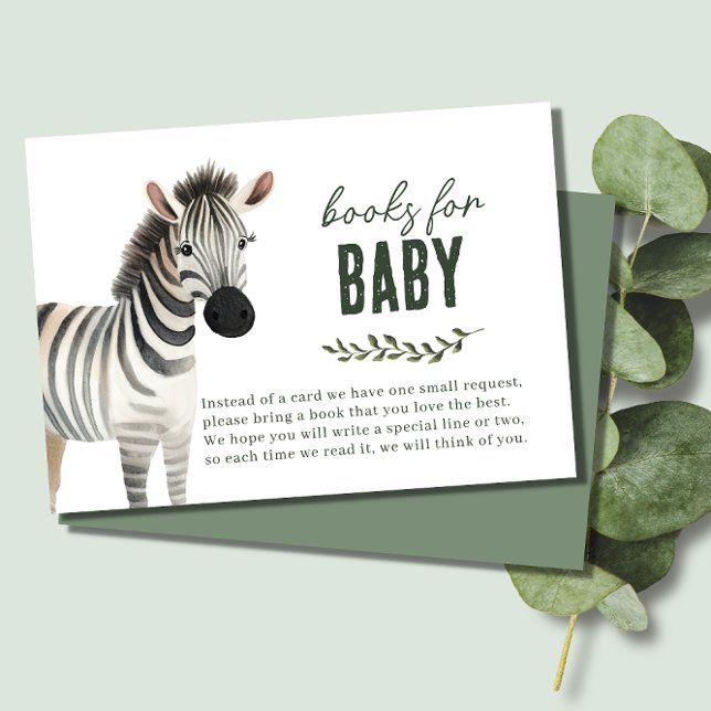 Vild ett Safari Animals Bokar for Baby Shower Tilläggskort (Skapare uppladdad)