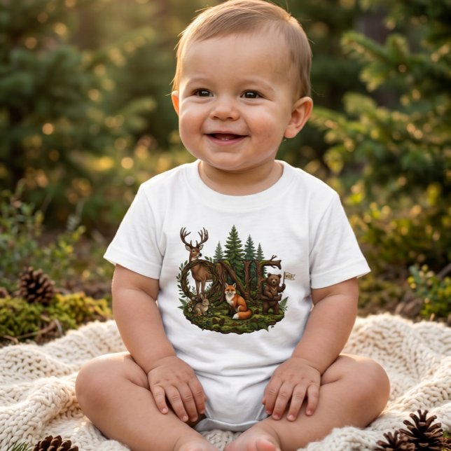 Vild Ett Skogs Barn Födelsedag T Shirt (Skapare uppladdad)