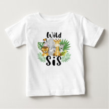 Vild Ett Syrran Boy 1:a födelsedagen Jungle Safari