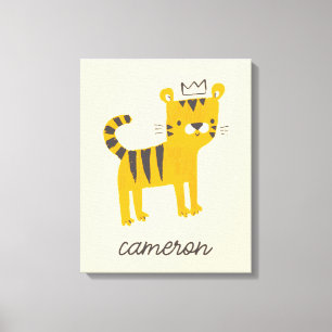 Vild ett tigerkatt canvastryck