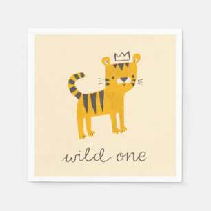Vild ett tigerkatt pappersservett