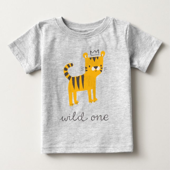 Vild ett tigerkatt t shirt (Framsida)