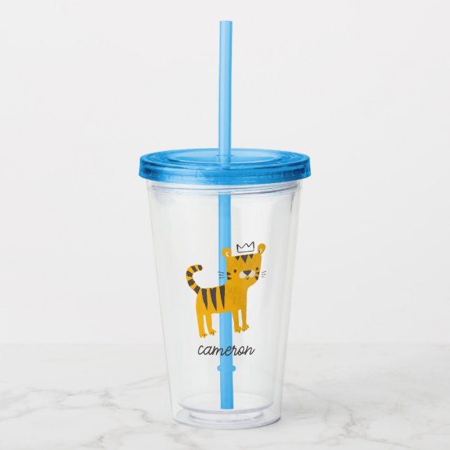 Vild ett tigerkatt take away mugg (Framsida)