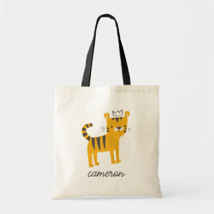 Vild ett tigerkatt tygkasse