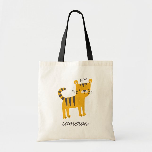 Vild ett tigerkatt tygkasse (Framsidan)