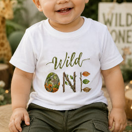 Vild Ett Vattenfärg Bebis 1-års T-Shirt