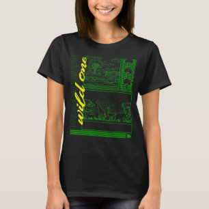 Vild ett zoo Resa Safari Jungle Animal T Shirt