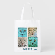 Vild Exotic Big Cats Reusable Tote