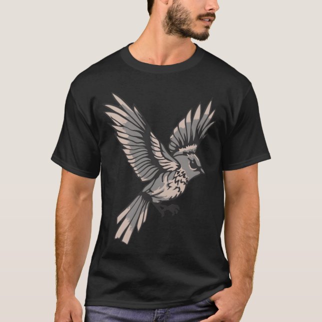 Vild Fågelflygare T Shirt (Framsida)