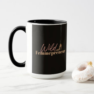 Vild Femmepreneur Mugg Black Rosa