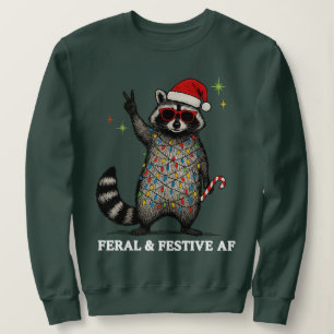 Vild & Festlig AF Tvättbjörn Ful Jul Trasslig T Shirt
