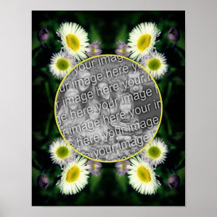 Vild Fleabane Daisy Ram Skapar ditt eget foto Poster