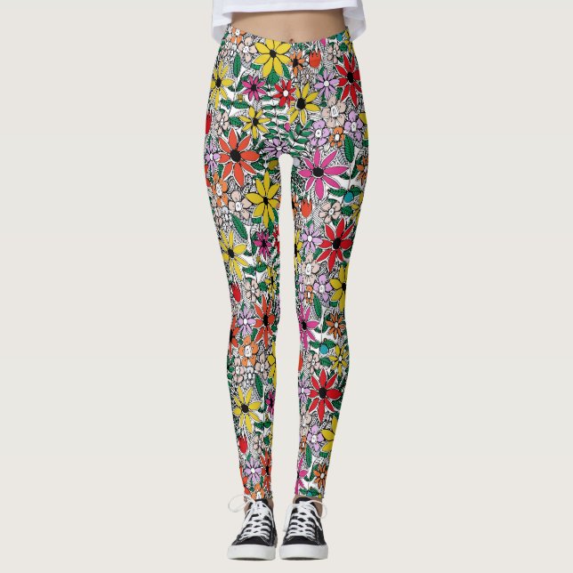 vild fleur leggings (Framsida)