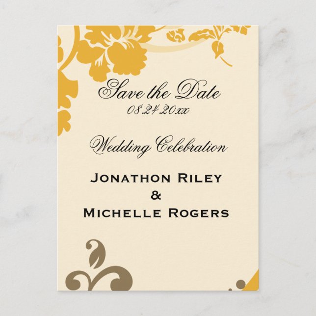 Vild Flora Meddelande Vykort (Framsida)