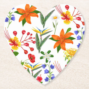 Vild flora underlägg papper