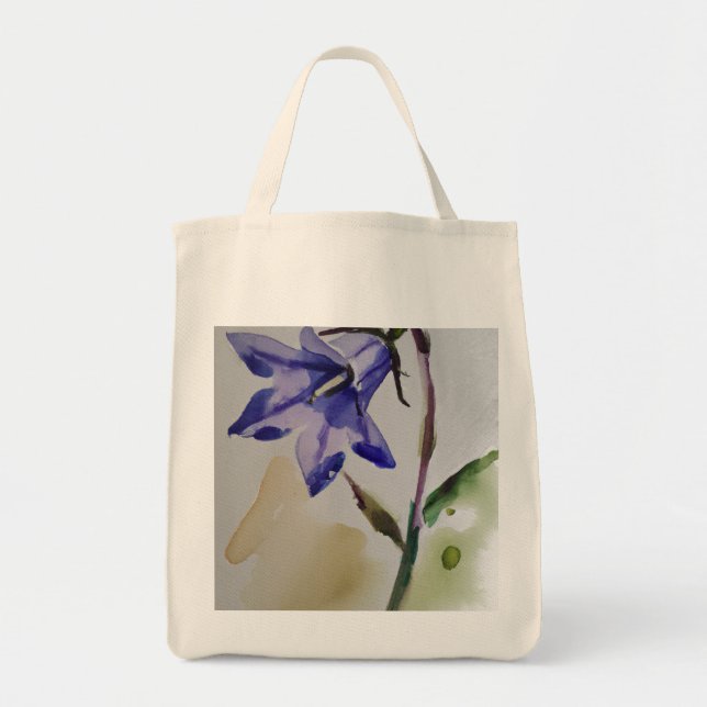 Vild Flower Ai-genererad Vatten Färg Tygkasse (Framsidan)