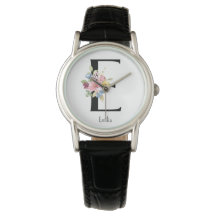 Vild Flower Alphabet E Watch
